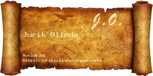 Jurik Olinda névjegykártya